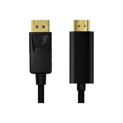 LogiLink HDMI kabel USB-C ® zástrčka 1 m černá CV0126 pozlacené kontakty HDMI kabel