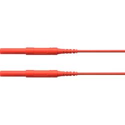 Schützinger HSPL 8568 / AWG16 / 100 / RT bezpečnostní měřicí kabely zástrčka 4 mm zástrčka 4 mm červená 1 ks