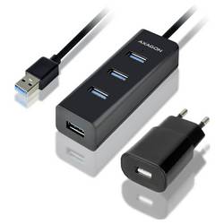 AXAGON HUE-S2BP USB Hub 4 porty USB-A, microUSB USB 3.2 Gen1 5 GBit/s
