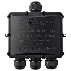 TRU Components zásuvka pro odkládání IP68, 4 vstupů, 0,5 - 4,0 m² TC-14745292 černá TRU COMPONENTS Množství: 1 ks