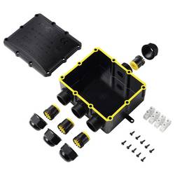 TRU Components zásuvka pro odkládání IP68, 4 vstupů, 0,5 - 4,0 m² TC-14745292 černá TRU COMPONENTS Množství: 1 ks