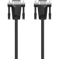 Hama VGA kabel VGA pólové Zástrčka, VGA pólové Zástrčka 1.50 m černá 00200707 S průchodkou chránící proti zlomení VGA kabel