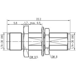 Telegärtner 100024794 100024794 SMBA adaptér SMA zásuvka - SMA zásuvka 1 ks
