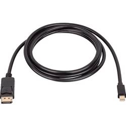 Akyga DisplayPort kabel Konektor DisplayPort, Mini DisplayPort konektory 1.8 m černá AK-AV-15 Kabel DisplayPort