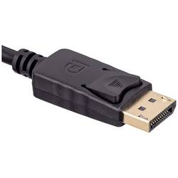 Akyga DisplayPort kabel Konektor DisplayPort, Mini DisplayPort konektory 1.8 m černá AK-AV-15 Kabel DisplayPort