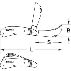KS Tools 9072186 907.2186 zavírací kapesní nůž
