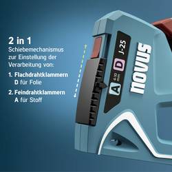 Novus Tools J-25, 030-0459 ruční sponkovačka, Typ 53, Typ 53F, Typ 37 , Typ 11 , dĺžka 4 - 10 mm