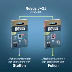 Novus Tools J-25, 030-0459 ruční sponkovačka, Typ 53, Typ 53F, Typ 37 , Typ 11 , dĺžka 4 - 10 mm