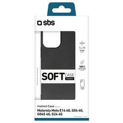 sbs mobile Cover Motorola Moto E14 4G, Moto G04 4G, Moto G04S 4G, Moto G24 4G černá odolné vůči nárazům TEINSTMOE14K