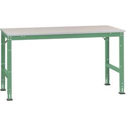 Manuflex AU4001.6011 Pracovní základní stolní Univerzální standardní s Melaminplatte, Šxhxv = 1000 x 600 x 760-870 mm rezedově zelená (RAL 6011)