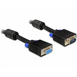 Delock SVGA kabel VGA pólové Zástrčka, VGA pólové zásuvka 3 m černá 82565 s prodlužovacím kabelem VGA kabel