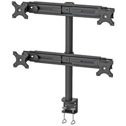 Neomounts FPMA-D700D4 držák na stůl pro monitor 4 Displej: (s) 48,3 cm (19) - 76,2 cm (30) černá nastavitelná výška, naklápěcí, nakláněcí, otočný