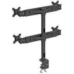 Neomounts FPMA-D700D4 držák na stůl pro monitor 4 Displej: (s) 48,3 cm (19) - 76,2 cm (30) černá nastavitelná výška, naklápěcí, nakláněcí, otočný