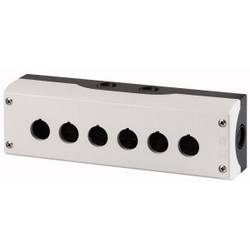 Eaton M22-I6 216540 Surface mounted housing 6 instalačních pozic , pro upevnění na podlaze (Ø x v) 22 mm x 80 mm antracitová 1 ks Piece