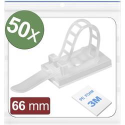 Quadrios 24CA439 úchytka samolepicí, šroubovací 24CA439 Průměr kabelového svazku (rozsah) 18 mm (max) bílá 50 ks