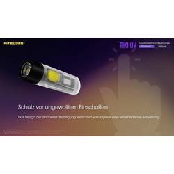 NiteCore TIKI UV NC-TIKIUV LED, UV LED kapesní svítilna s UV světlem napájeno akumulátorem 70 lm 2 h 12 g