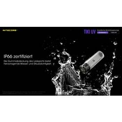NiteCore TIKI UV NC-TIKIUV LED, UV LED kapesní svítilna s UV světlem napájeno akumulátorem 70 lm 2 h 12 g