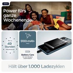 Motorola g06 smartphone 128 GB, 17.5 cm (6.88 palec), modrá, Android™ 15, dual SIM