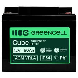 Green Cell GC-AGM12V50AH-H olověný akumulátor olověný se skelným rounem 50 Ah 12 V 1 ks