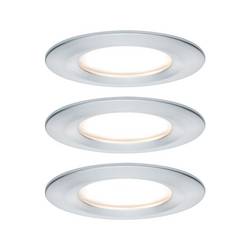 Paulmann Nova vestavné svítidlo do koupelny sada 3 ks LED LED 18 W IP44 Hliník (soustružený)