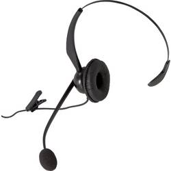 Auerswald COMfortel H-200 Headset otevřená (On Ear) kabelová mono černá Potlačení hluku monofonní telefon