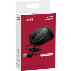 SpeedLink BEENIE optická myš, přenos USB, 3 tlačítko, 1200 dpi, černá