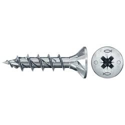 Fischer 670394 Power-Fast II CZF šrouby do dřevotřísky 5 mm 30 mm křížová drážka Pozidriv ocel galvanizováno zinkem 500 ks