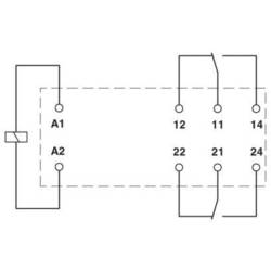 Phoenix Contact REL-MR-BL-24DC/21-21/MS, 2908181 relé, 250 V DC/AC, 8 A, 10 ks
