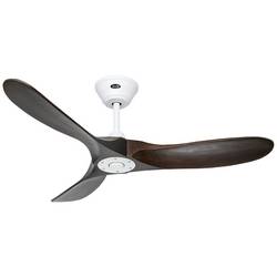 CasaFan ECO GENUINO 122 MW-NB stropní ventilátor 11.3 W (Ø x v) 1220 mm x 280 mm bílá (matná) s dálkovým ovládáním, vhodný i pro zimní provoz