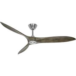 CasaFan ECO AIRSCREW 152 BN-GW stropní ventilátor 28 W (Ø x v) 1520 mm x 275 mm chrom s dálkovým ovládáním, vhodný i pro zimní provoz