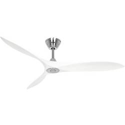 CasaFan ECO AIRSCREW 152 BN-MW stropní ventilátor 28 W (Ø x v) 1520 mm x 275 mm chrom s dálkovým ovládáním, vhodný i pro zimní provoz