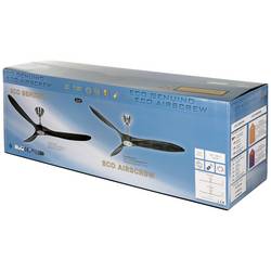 CasaFan ECO AIRSCREW 152 MS-NT stropní ventilátor 28 W (Ø x v) 1520 mm x 275 mm černá (matná) s dálkovým ovládáním, vhodný i pro zimní provoz