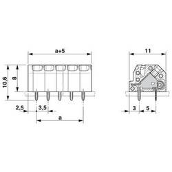 Phoenix Contact 1861988 svorkovnice pro tiskárny 1.5 mm² Pólů 7 zelená 70 ks Piece