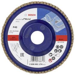 Bosch Accessories 2608601274 X431 vějířový brusný kotouč Průměr 125 mm Ø otvoru 22.33 mm Zrnitost 40 ocel 1 ks