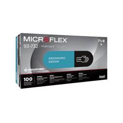 Ansell MICROFLEX® 93732080 100 ks nitril jednorázové rukavice Velikost rukavic: 8 EN 374-5, EN 374-2, EN 374-4, EN 21420:2020, EN 455, EN 374-1 ISO 21420:2020,