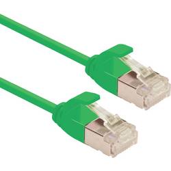 Roline 21.15.3331 RJ45 síťové kabely, propojovací kabely CAT 6A U/FTP 0.30 m zelená nestíněný, bez halogenů, samozhášecí 1 ks