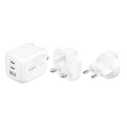 Belkin USB nabíječka, GaN, USB Power Delivery (USB-PD) , 2x USB-C®, USB A, 70 W, Dodávka energie, bílá