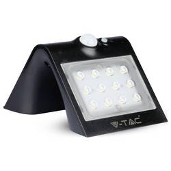 V-TAC 8277 VT-767-2 solární nástěnné osvětlení s PIR detektorem LED pevně vestavěné LED 1.5 W černá