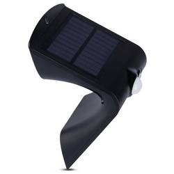 V-TAC 8277 VT-767-2 solární nástěnné osvětlení s PIR detektorem LED pevně vestavěné LED 1.5 W černá