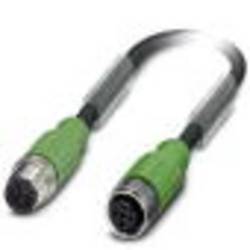 Phoenix Contact SAC-4P-M12MS/ 0,3-PUR/M12FS SH připojovací kabel pro senzory - aktory, 1500842, piny: 4, 30.00 cm, 1 ks