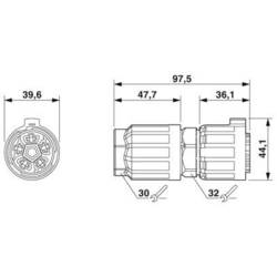 Phoenix Contact QPD P 4PE6,0 12-20 BK 1410387 konektor, 1 ks