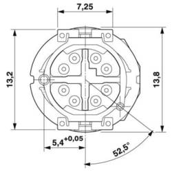 Phoenix Contact SACC-CI-M12FSX-8P SMD SH-SP sada předloh, 1418637, piny: 8, 5 ks