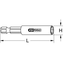 KS Tools 5141102 Magnetický držák bitů 50 mm 1/4 (6,3 mm)