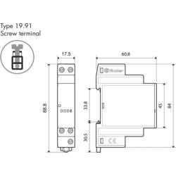 Finder výstupní modul pro soumrakový spínač 1 ks 19.91.9.012.4000 Provozní napětí:12 V/DC 1 přepínací kontakt