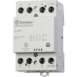 Finder 22.44.0.024.4310 stykač 4 spínací kontakty 24 V/DC, 24 V/AC 40 A Vhodné pro značku (relé): Finder Tray 1 ks