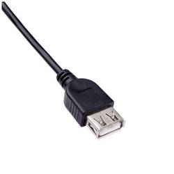 Akyga USB kabel USB 2.0 USB-A zástrčka, USB-A zásuvka 1.80 m černá AK-USB-07