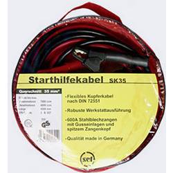 SET® SK35 startovací kabely 35 mm² měď 4.50 m s kovovými kleštěmi, bez ochranného obvodu