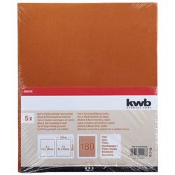 kwb 800418 brusný papír Zrnitost 180 (d x š) 280 mm x 230 mm 5 ks