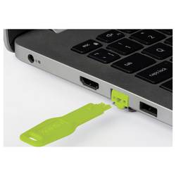 LINDY 47894 Portové zámky RJ-45 + klíč zelená