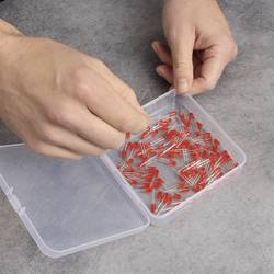 Quadrios 23SA081 krabička na malé součástky (d x š x v) 12.5 x 12.5 x 3.5 cm přihrádek: 1 pevné rozčlenění Box Obsah 1 ks